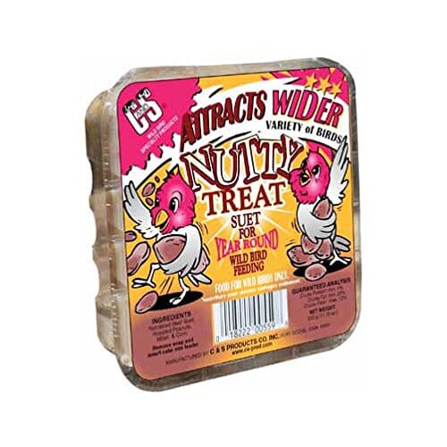 C&S Treat Suet Cakes Wild Bird Food - Nutty - 11.75 Oz  