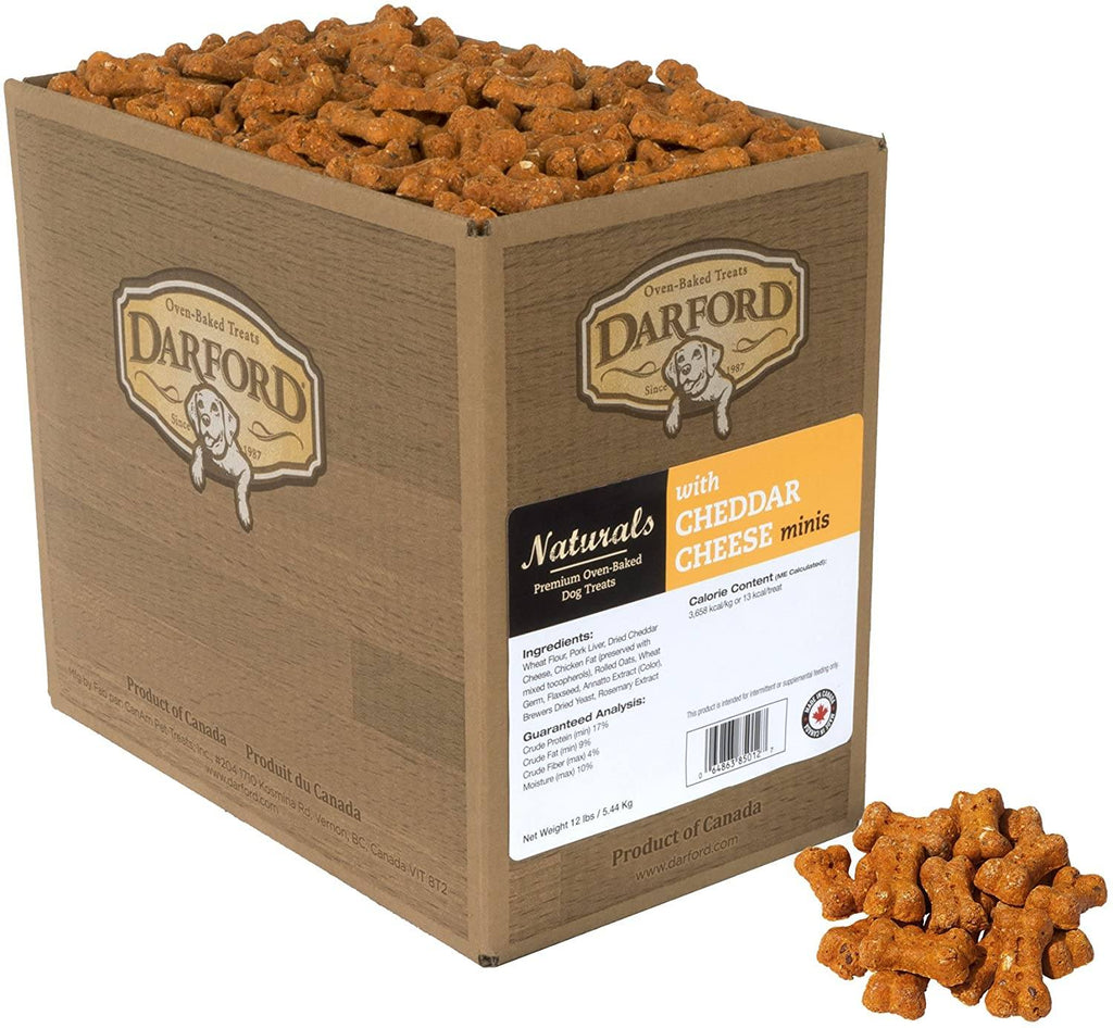 Darford ChedDarford Cheese Mini's Bulk Dog Biscuit Treats - 12 lb Bag  