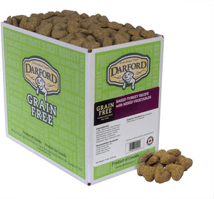 Darford Grain Free Baked Turkey w/Mixed Vegetables Bulk Dog Biscuits - 15 lb Bag
