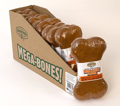 Darford Mega Cheez Bones Display Box Dog Biscuits - 10 Count  