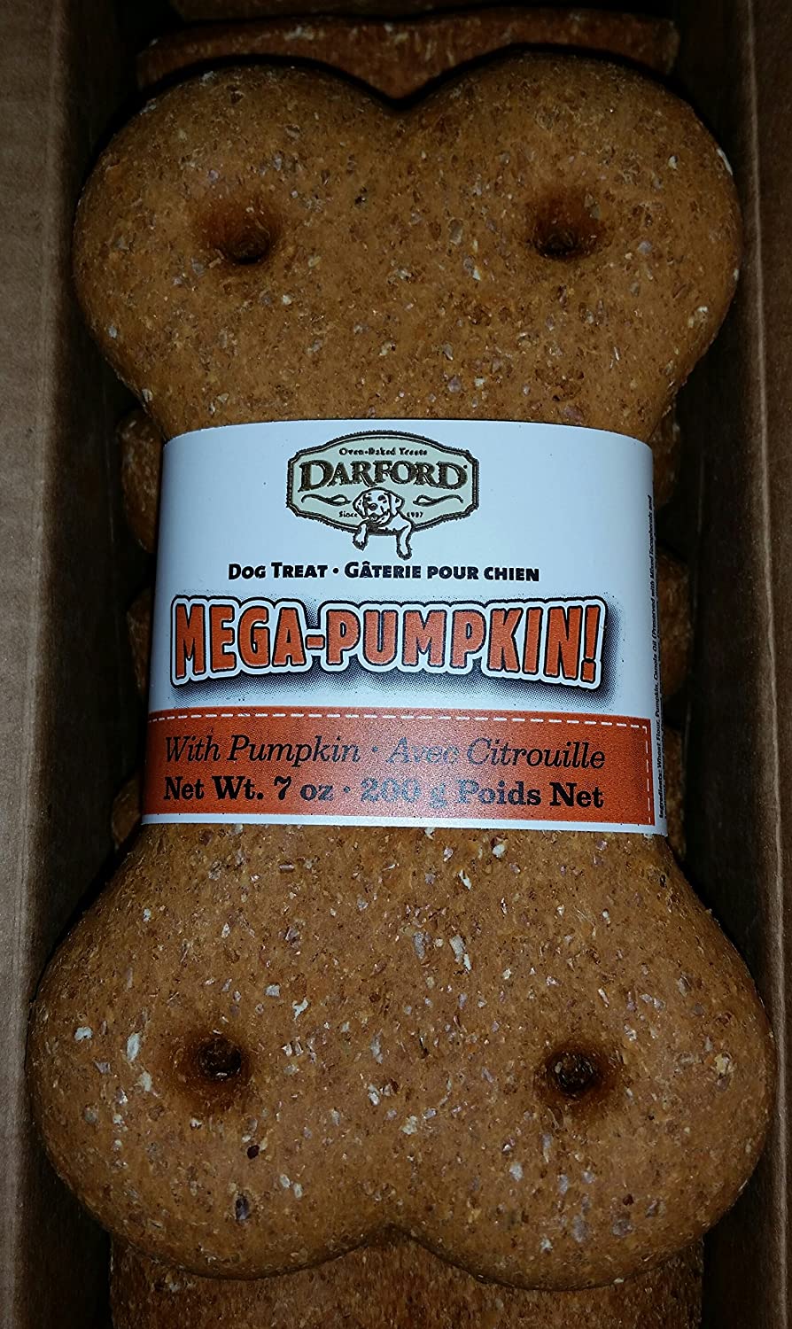 Darford Mega Pumpkin Bones Display Box Dog Biscuits - 10 Count  
