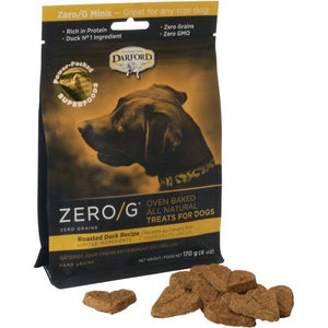 Darford Zero/G Roasted Duck Mini's Dog Bisuits - 6 oz - Case of 6