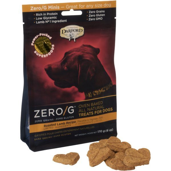 Darford Zero/G Roasted Lamb Mini's Dog Bisuits - 6 oz - Case of 6  