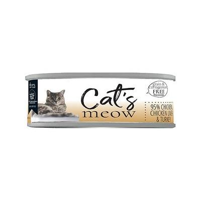 Dave's Pet Food Cats Meow 95% Chicken Chicken Liver & Turkey Canned Cat Food - 5.5 oz C...