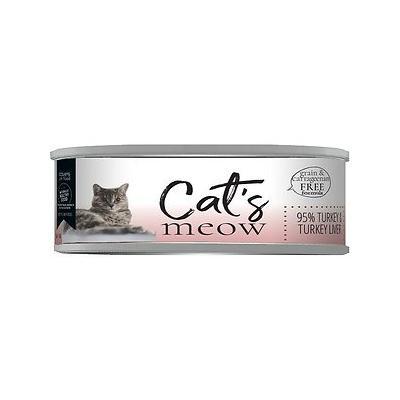 Dave's Pet Food Cats Meow 95% Turkey Liver & Turkey Canned Cat Food - 5.5 oz Cans - Cas...