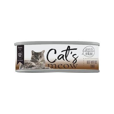 Dave's Pet Food Cats Meow Beef with Duck Canned Cat Food - 5.5 oz Cans - Case of 24  