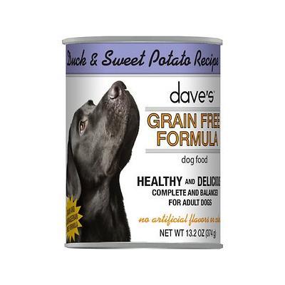 Dave's Pet Food Grain Free Duck & Sweet Potato Recipe Canned Dog Food - 13.2 oz Cans - ...