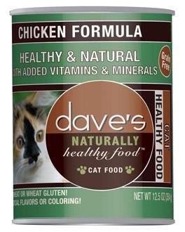 Dave's Pet Food Naturally Healthy Chicken Formula Canned Cat Food - 12 oz Cans - Case of 12  