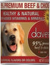 Dave's Pet Food Premium Canned Dog Food Beef & Chicken 95% Meat - 13 oz Cans - Case of 12  