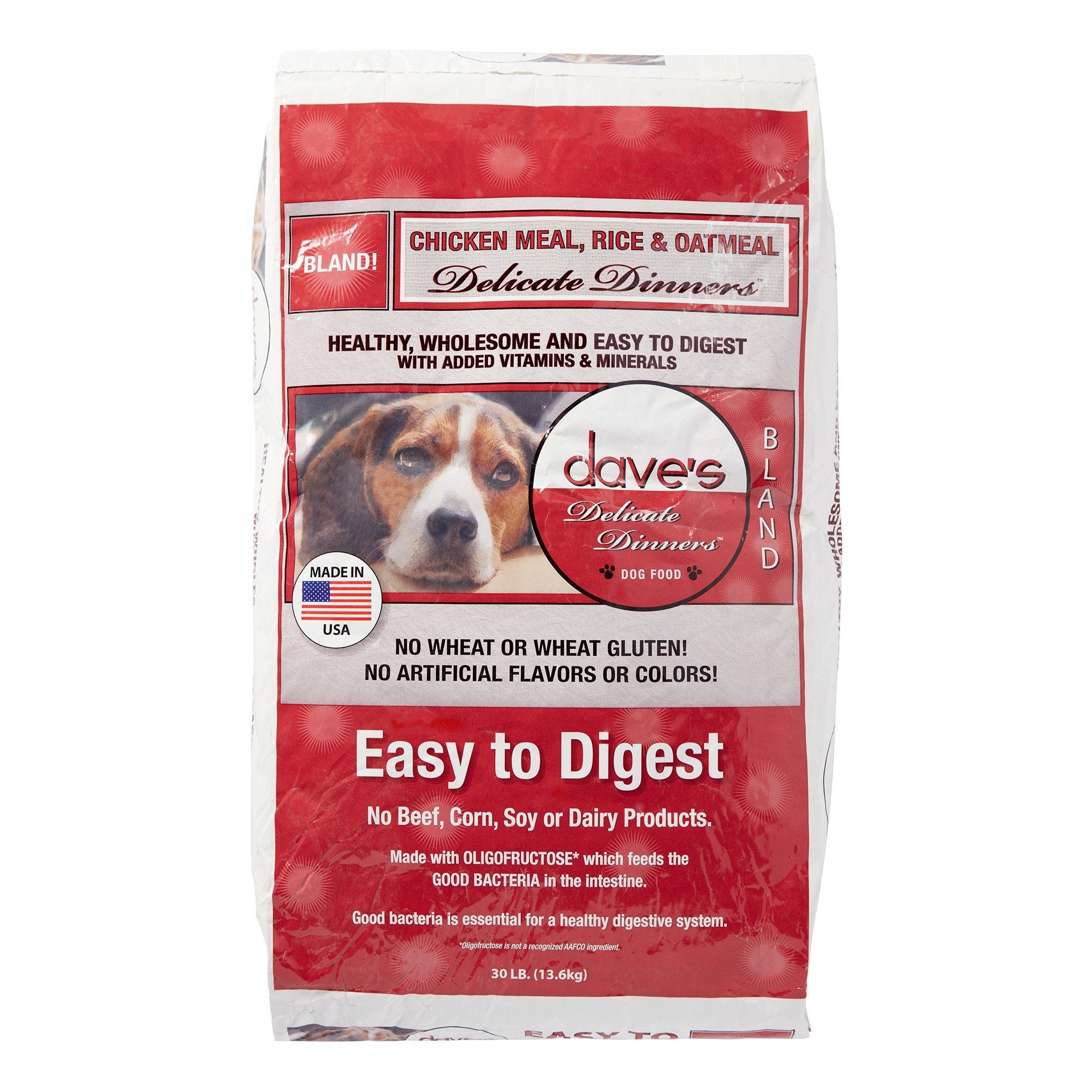 Dave's Pet Food Restricted Bland DietChicken & Rice Dry Dog Food - 30 lb Bag  