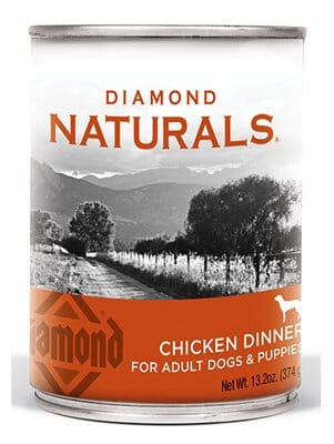 Diamond Naturals Adult Chicken Dinner for Dogs and Pupplies Canned Dog Food - 13 Oz - Case of 12  