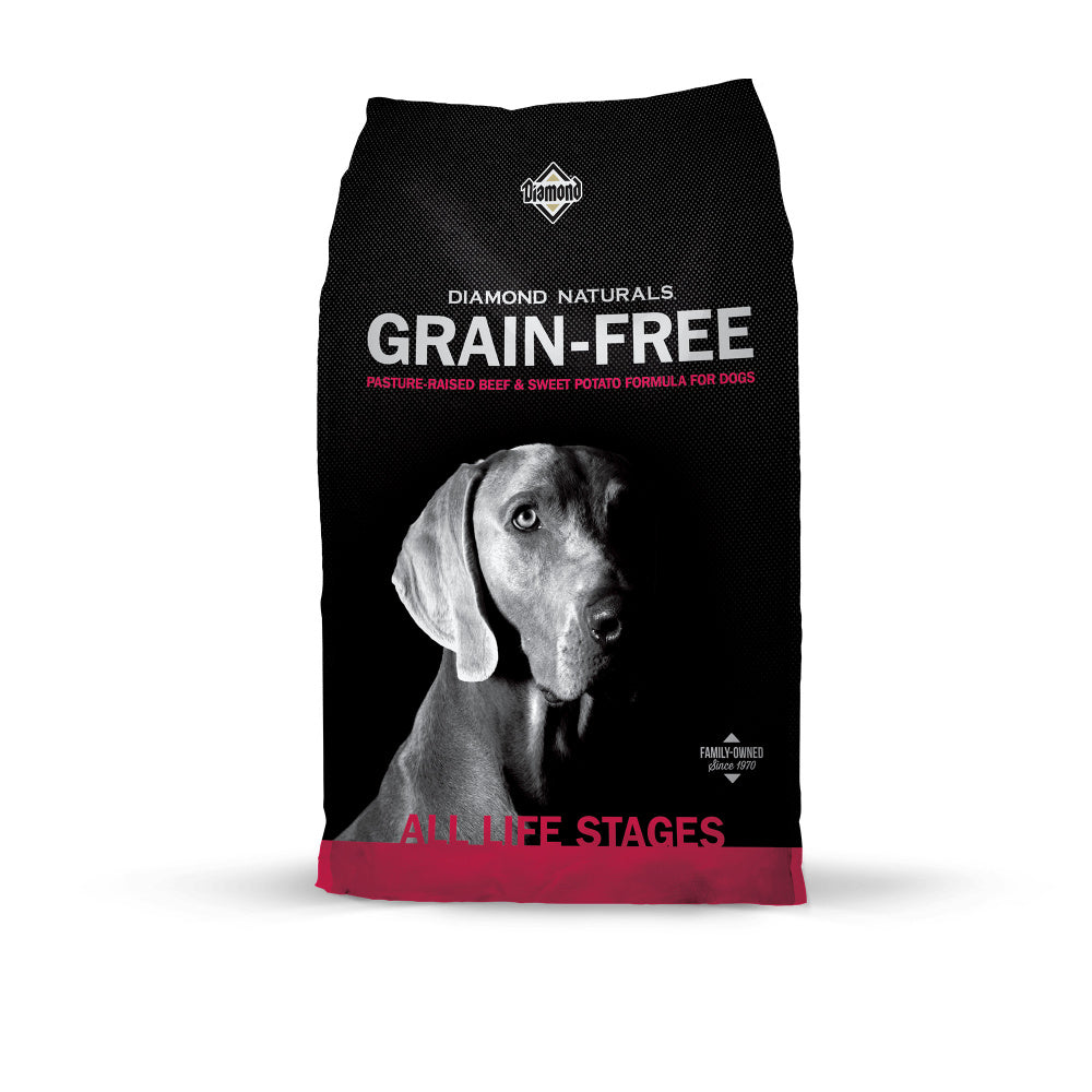 Diamond Naturals Grain Free Beef & Sweet Potato Dry Dog Food  