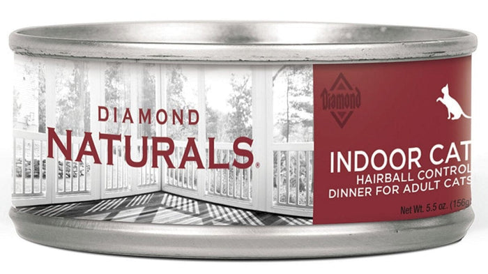 Diamond Naturals Indoor Cat Hairball Control Canned Cat Food - 5.5 Oz - Case of 24