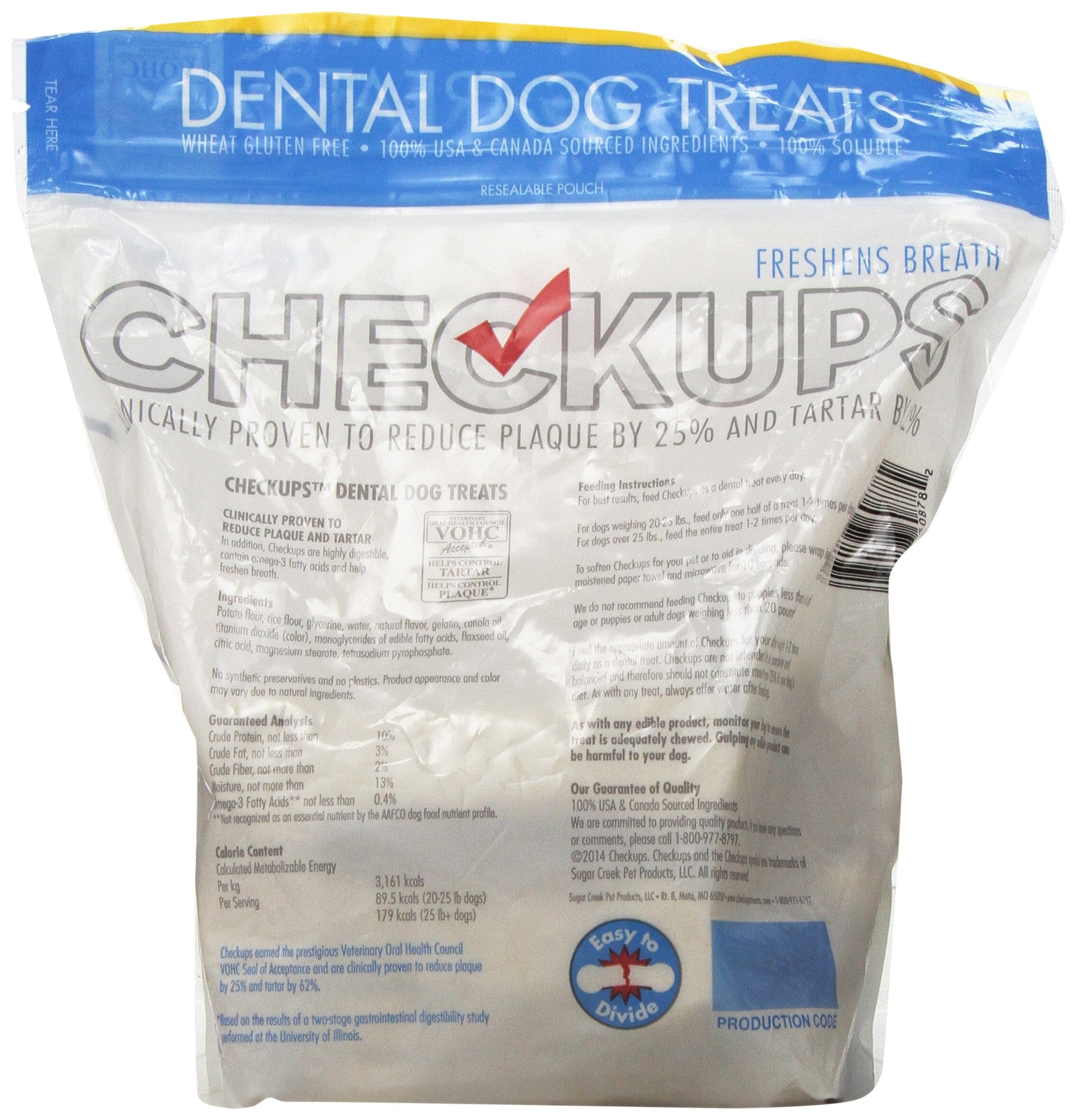 Diamond Pet Foods Checkups Dentral Dog Chews Treats - 24 Count - 48 Oz  