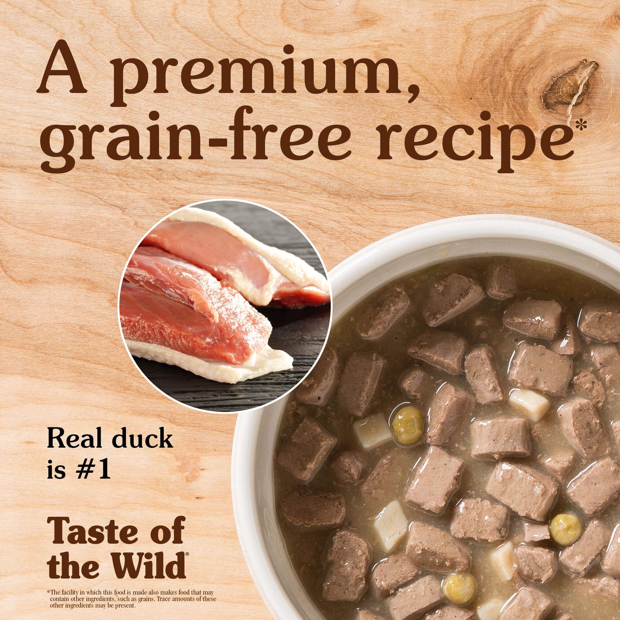 Diamond Pet Foods Taste of the Wild Duck and Chicken Grain-Free Wetlands Wild Fowl Canned Dog Food- 13.2 Oz - Case of 12  