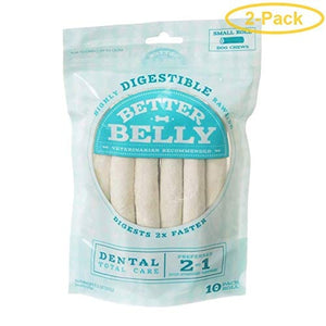 Dingo Better Belly Dental Rolls Natural Dog Chews - Small - 10 Pack
