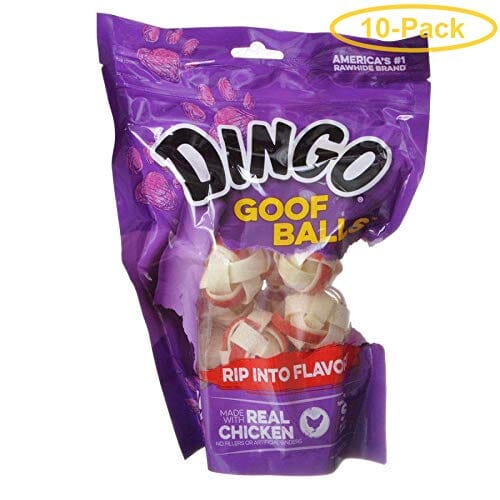 Dingo Goof Balls Natural Dog Chews - Chicken - Small - 15 Pack  