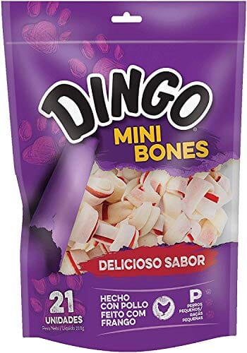 Dingo Mini Bones Natural Dog Chews - Chicken - Mini - 21 Pack  