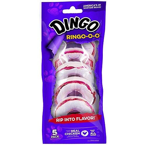 Dingo Ringo-O-O Natural Dog Chews - Chicken - 5 Pack  