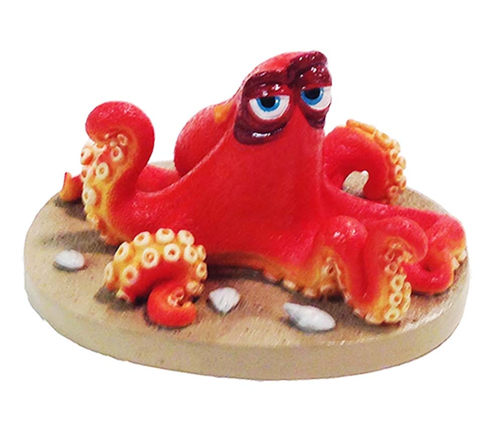 Disney Finding Dory Hank the Octopus on the Sand Statue - Beige and Orange - Mini  