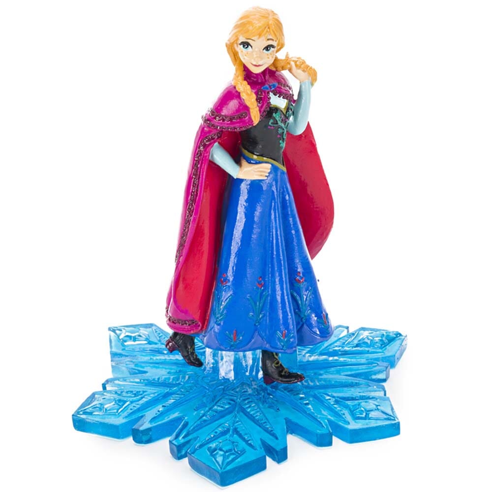 Disney Frozen Anna Resin Ornament - Blue/Pink - 4.5 in - Large  