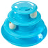 Doc & Phoebe Forever Fun Treat Track Cat Treat Dispenser - Blue - 5.25 in  