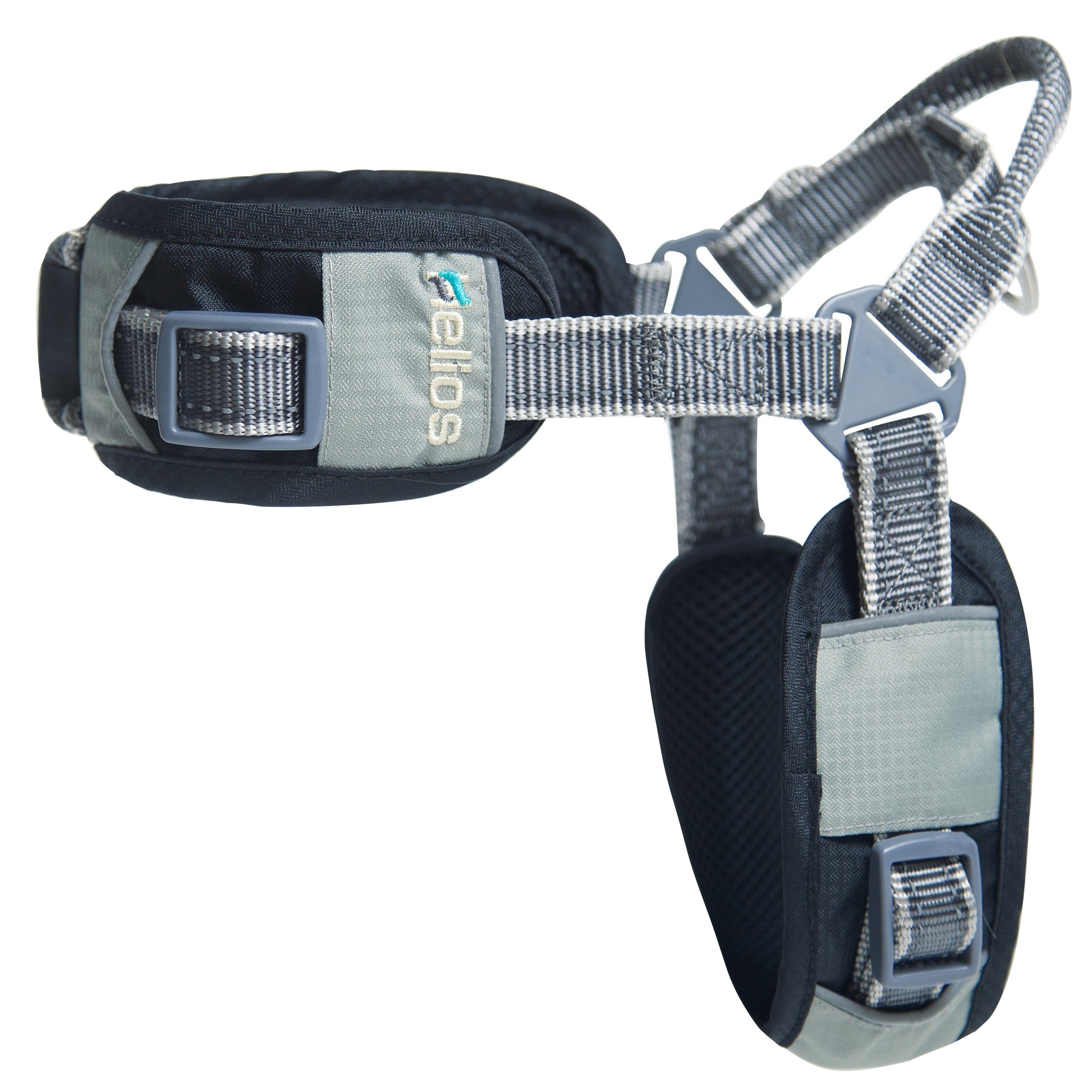 Dog Helios 'Geo-turf' Performance Adjustible and Reflective Dog Harness and Leash Small Black