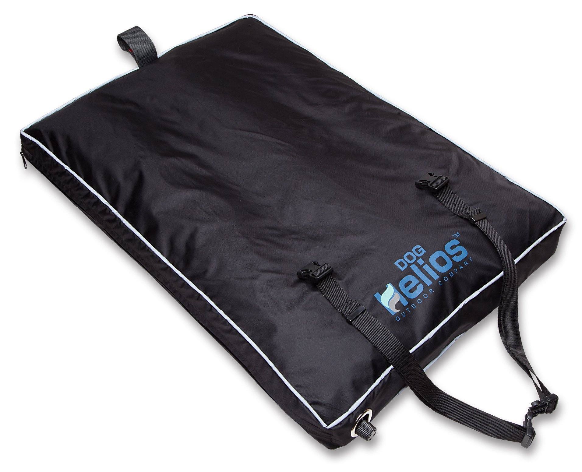 Dog Helios ® 'Aero-Inflatable' Folding Waterproof Inflatable Travel Camping Dog Bed Medium Black