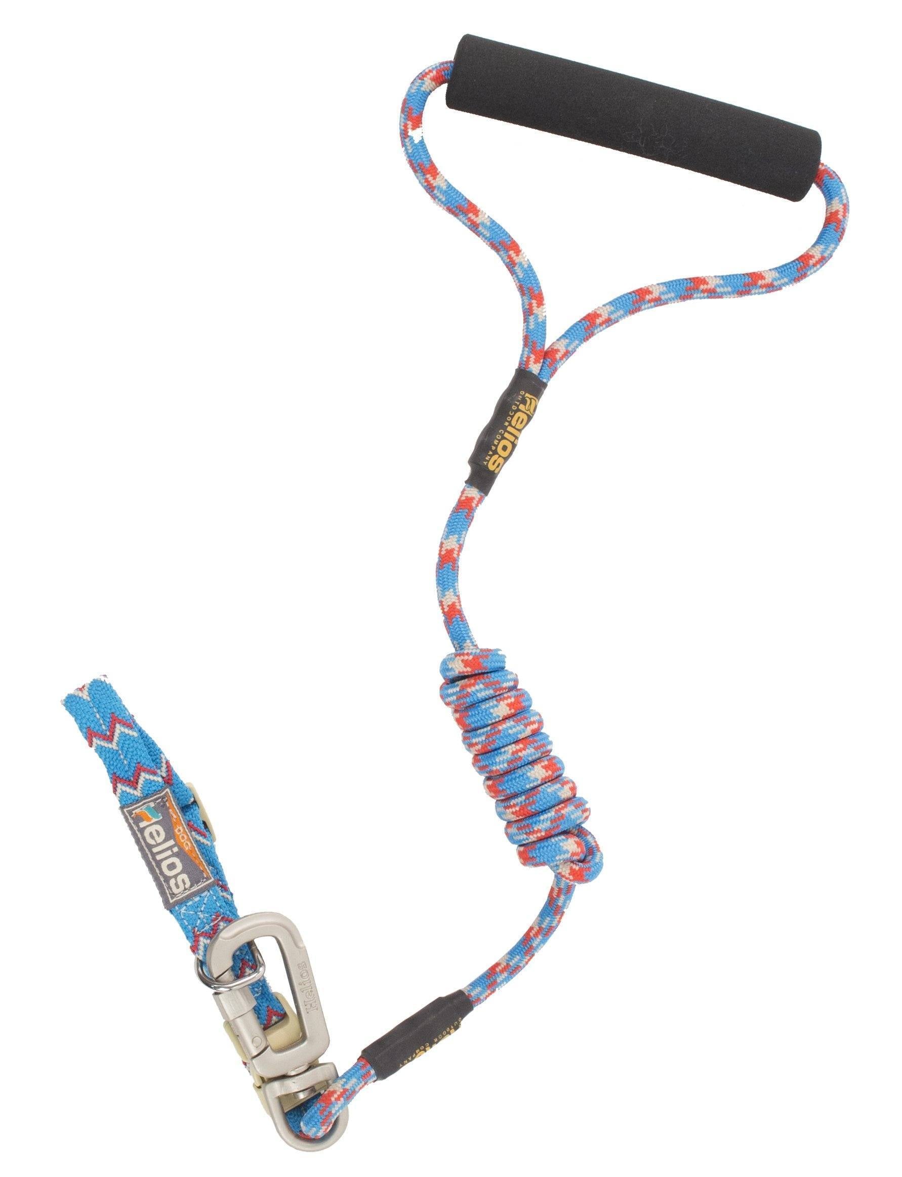Dog Helios ® 'Dura-Tough' 2-in-1 Reflective Adjustable Fashion Dog Leash and Collar Small Blue