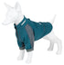 Dog Helios ® 'Eboneflow' Mediumweight 4-Way-Stretch Flexible And Breathable Performance Dog Yoga T-Shirt X-Small Ocean Blue / Gray