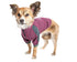 Dog Helios ® 'Eboneflow' Mediumweight 4-Way-Stretch Flexible And Breathable Performance Dog Yoga T-Shirt X-Small Dark Pink / Gray