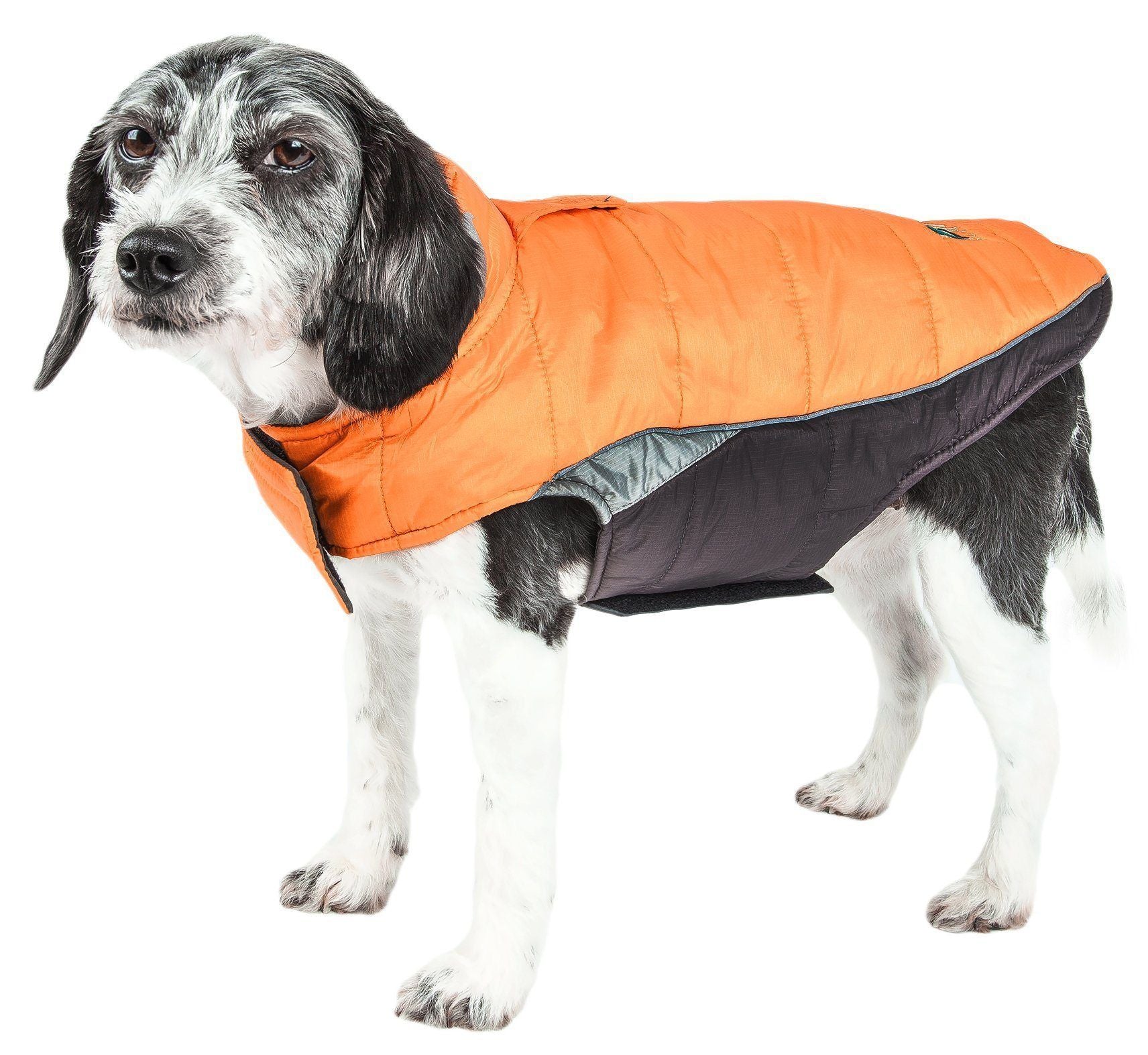 Dog Helios ® Hurricane-Waded Plush 3M Reflective Insulated Winter Dog Coat  