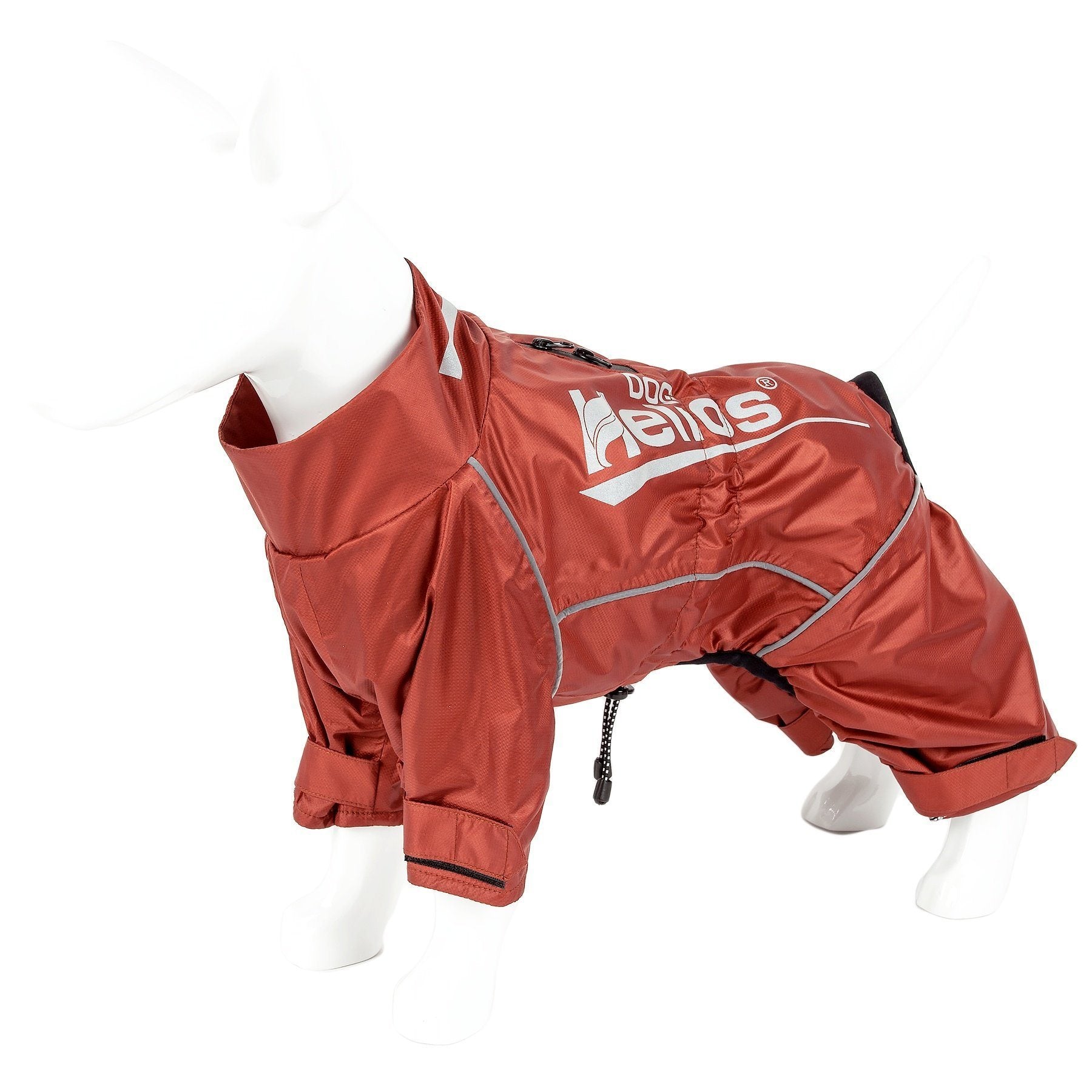 Dog Helios ® 'Hurricanine' Waterproof and Reflective Full Body Dog Coat X-Small Tangerine