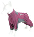Dog Helios ® 'Rufflex' Mediumweight 4-Way-Stretch Fitness Yoga Dog Tracksuit Jacket X-Small Pink And Grey