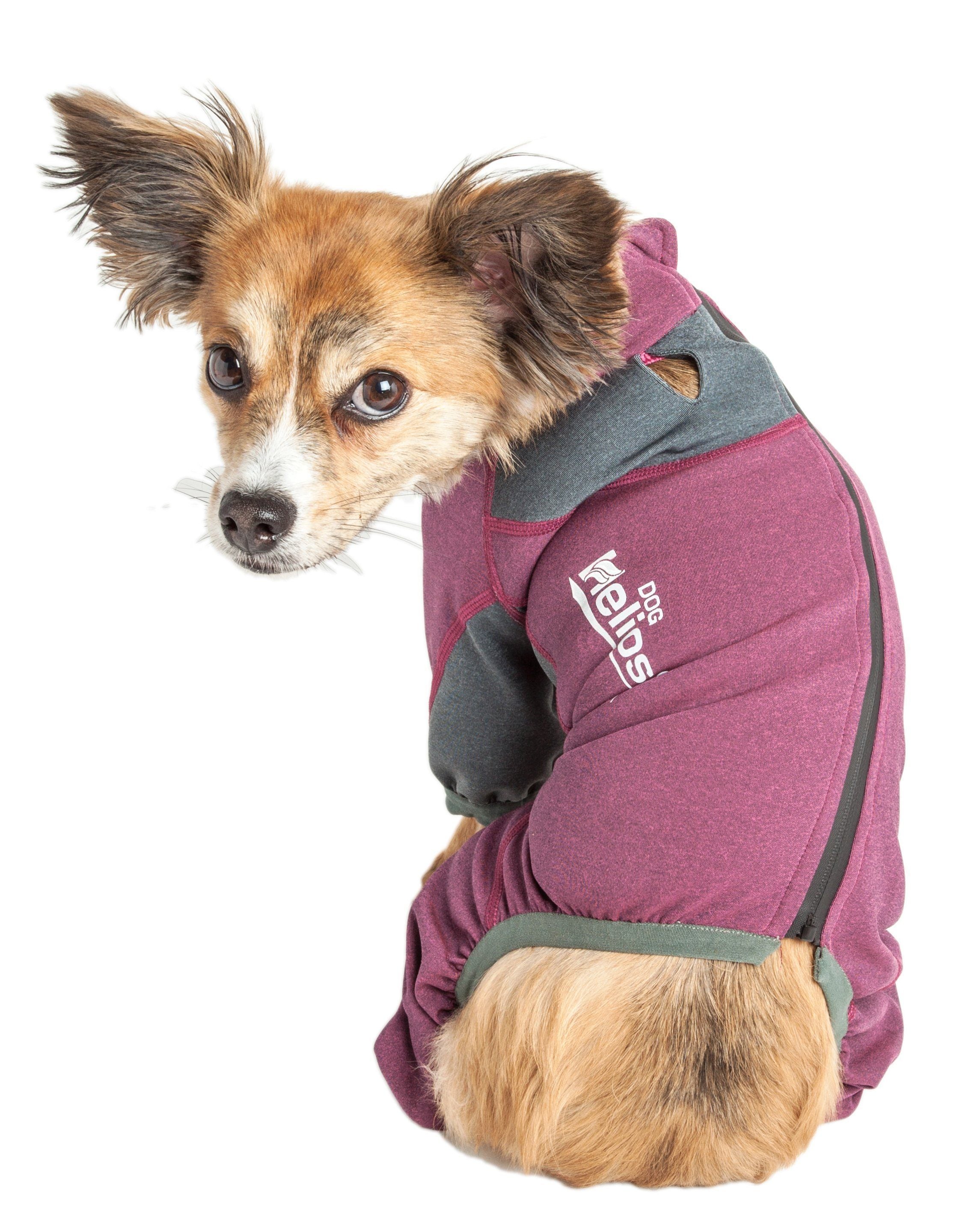 Dog Helios ® 'Rufflex' Mediumweight 4-Way-Stretch Fitness Yoga Dog Tracksuit Jacket  