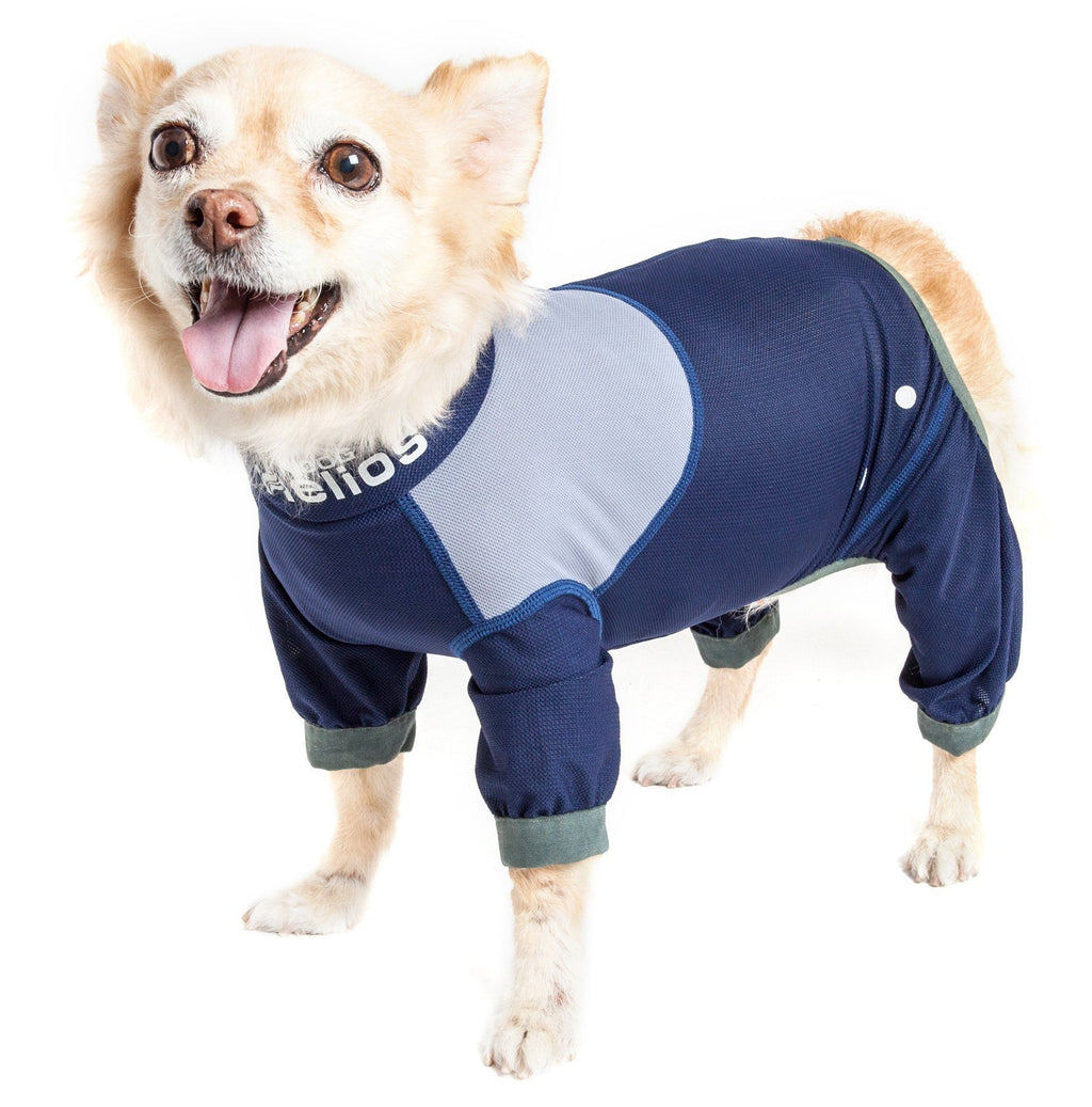 Dog Helios ® 'Tail Runner' Lightweight 4-Way-Stretch Breathable Yoga Dog Tracksuit  