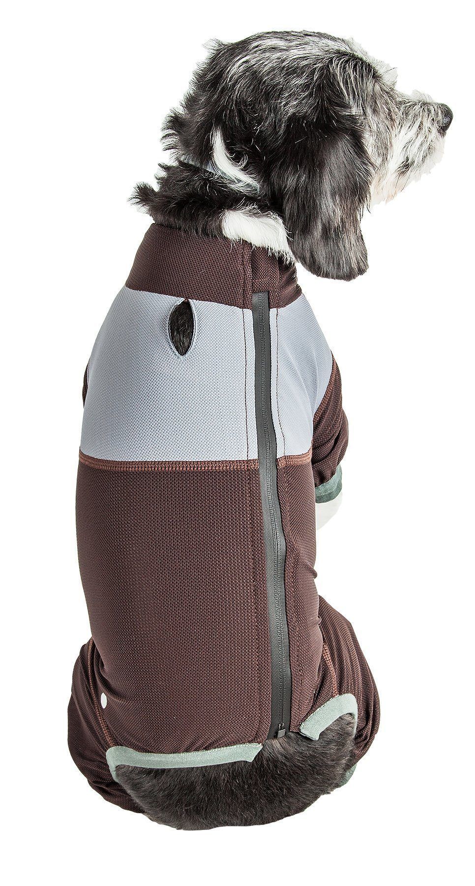 Dog Helios ® 'Tail Runner' Lightweight 4-Way-Stretch Breathable Yoga Dog Tracksuit  