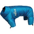 Dog Helios ® Thunder-crackle Adjustable and Reflective Full-Body Waded Winter Dog Jacket X-Small Blue Wave