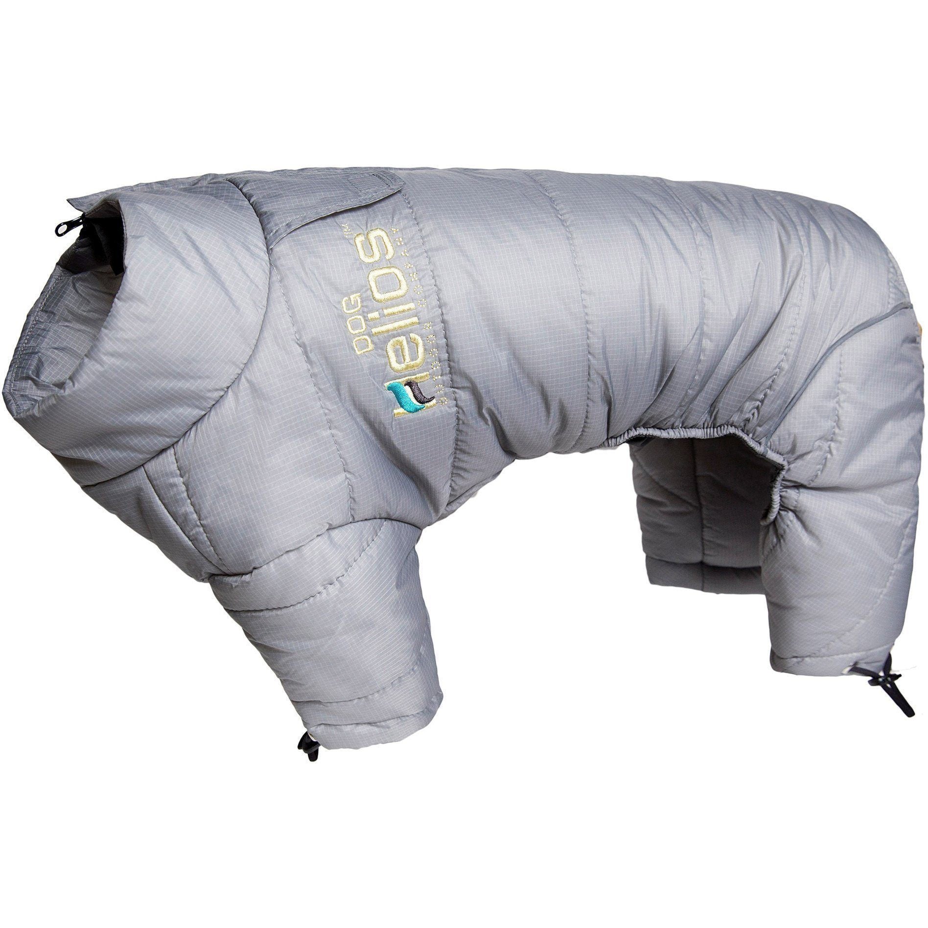 Dog Helios ® Thunder-crackle Adjustable and Reflective Full-Body Waded Winter Dog Jacket X-Small Grey