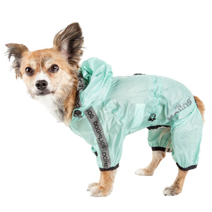 Dog Helios ® 'Torrential Shield' Waterproof and Adjustable Full Body Dog Raincoat