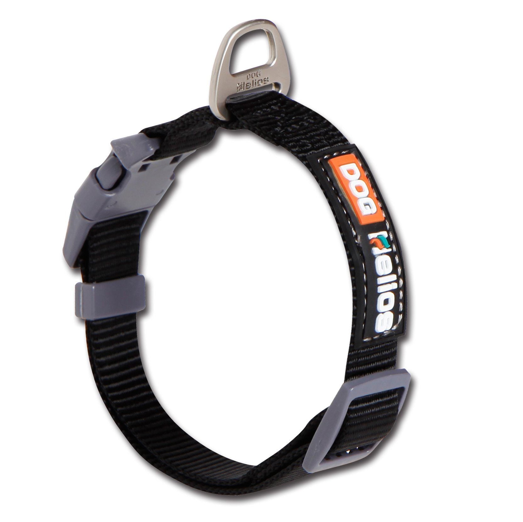 Dog Helios Sporty Nylon Leash and Collar Small Black