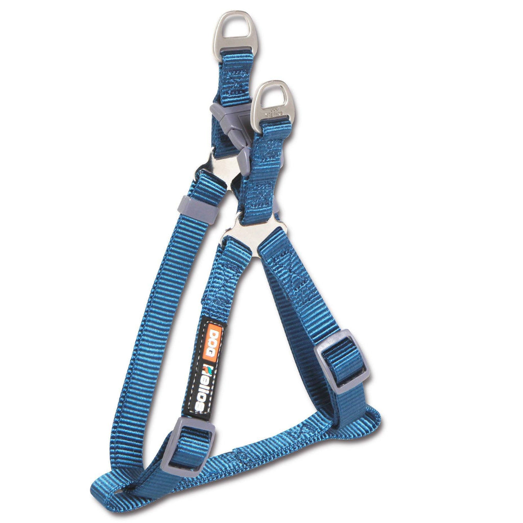 Dog Helios Sporty Nylon Leash and Harness Small Blue