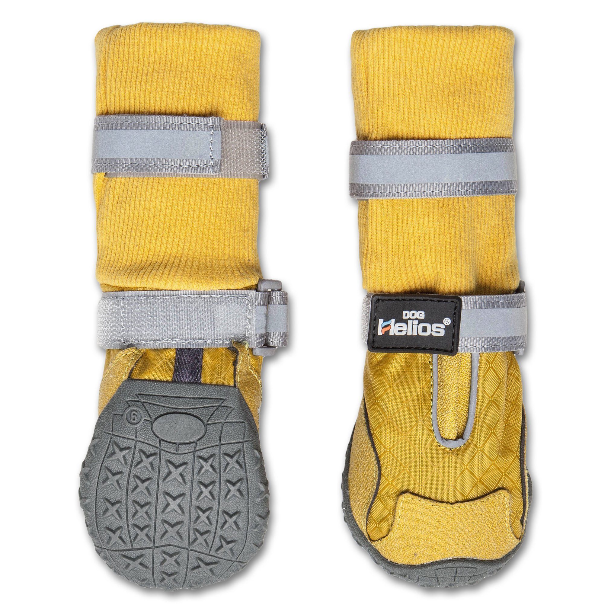 Dog Helios 'Traverse' Premium Grip High-Ankle Outdoor Dog Boots - Set Of 4 X-Small Yellow