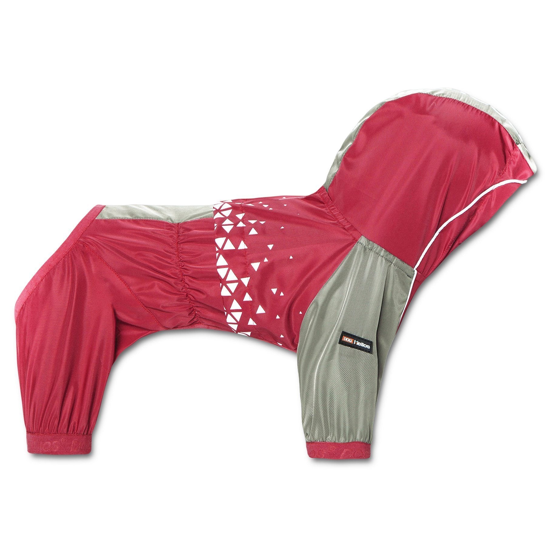 Dog Helios 'Vortex' Full Bodied Waterproof Windbreaker Dog Jacket X-Small Red