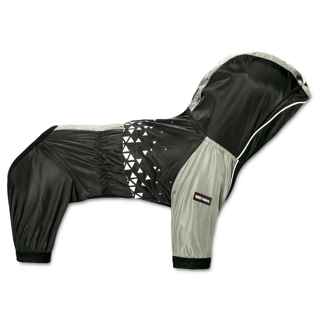 Dog Helios 'Vortex' Full Bodied Waterproof Windbreaker Dog Jacket X-Small Black