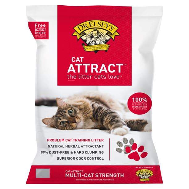 Dr. Elsey's Precious Cat Litter Alternative Premium Clumping Cat Attract Cat Litter - 40 lb Bag