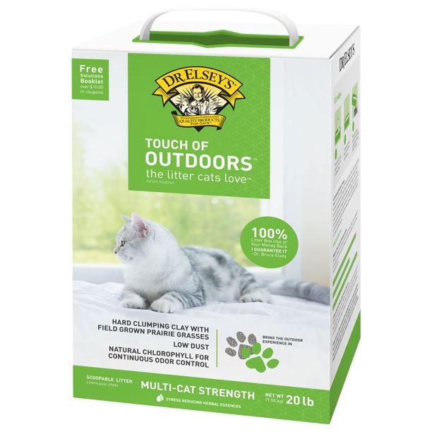 Dr. Elsey's Precious Cat Litter Alternative Premium Clumping Touch of Outdoors Cat Litter - 20 lb Box  