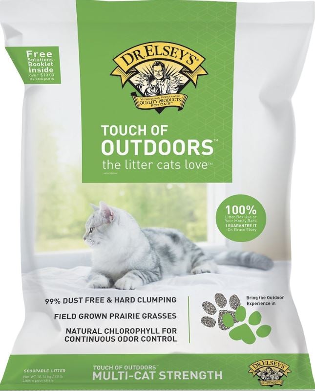 Dr. Elsey's Precious Cat Litter Alternative Premium Clumping Touch of Outdoors Cat Litter - 40 lb Bag  