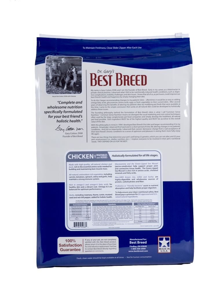 Dr. Gary's Best Breed Grain Free Holistic Farmer's Recipe Dry Dog Food  