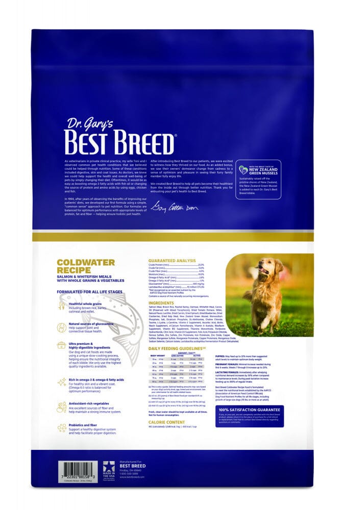 Dr. Gary's Best Breed Holistic Coldwater Recipe Dry Dog Food  